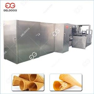 Llinell Cynhyrchu Cone Hufen Iâ Waffle Diwydiannol| Llinell Peiriant Prosesu Cone Siwgr